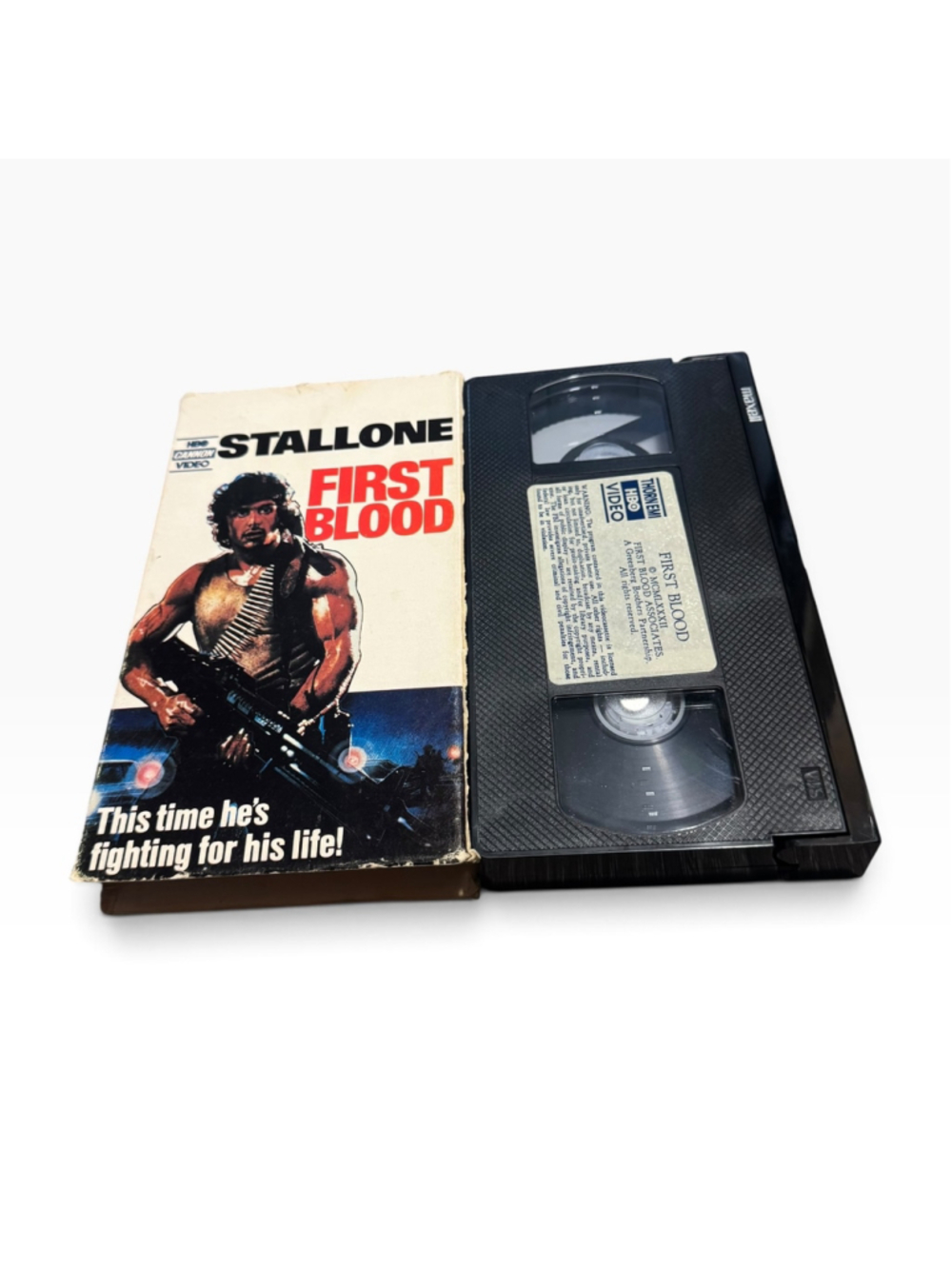 1982 Stallone First Blood VHS Vcr Tape HBO Cannon Video Vintage Vgt Rambo